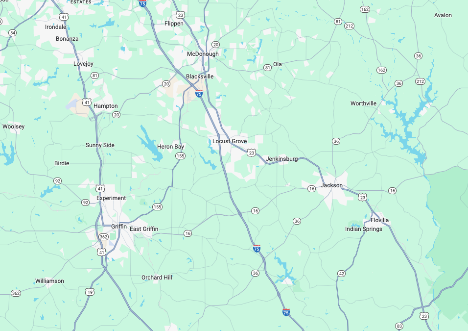 Georgia Pro Tree Services service area map